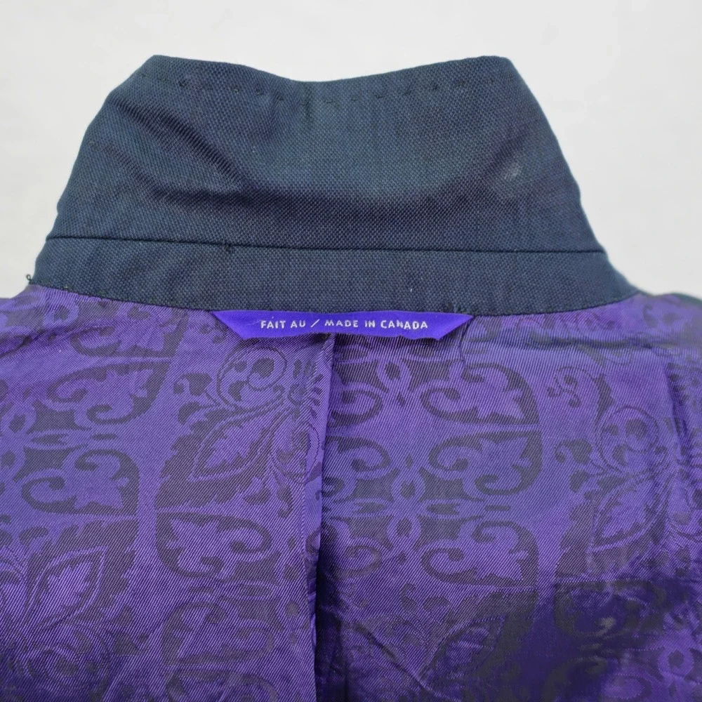 DAMAGED Ted Baker London Endurance Blue Wool‎ Jones Ct Blazer 36S Tagged 36R